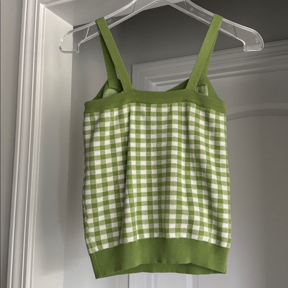St Patrick’s Spring Green Checkered Women's Top - Picture 5 of 11